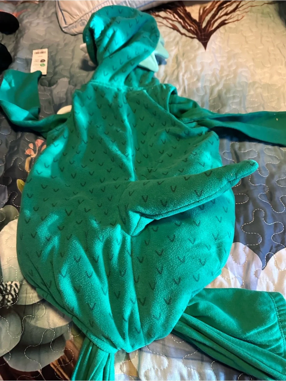Carter's Green Teal Dinosaur Hooded Costume - Picture 3 of 3
